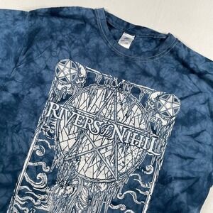 Rivers of Nihil CLEAN Tie Dye Graphic Band Tee Heavy Metal Deathcore - Large‎